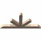 Ekena Millwork Saratoga Smooth Timber Gable Bracket, Douglas Fir, 48"W x 22"H x 3 1/2"D x 3 1/2"F, 11/12 Pitch GBW048X22X0404SAR00SDF - alternate 4